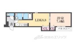 フジパレス長洲公園３番館間取り図面