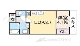 アート東大阪Ｂ間取り図面