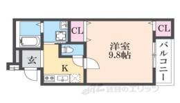 フジパレス大物公園３番館間取り図面