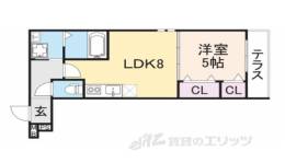 フジパレス新伊丹イースト間取り図面