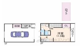 ガレージハウスD_BASE間取り図面