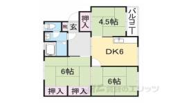 修学院住宅B棟間取り図面