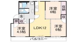 ヴィラナリー舞鶴2号棟間取り図面