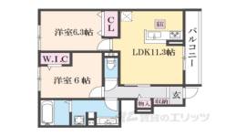 ソレイユ嵯峨野間取り図面