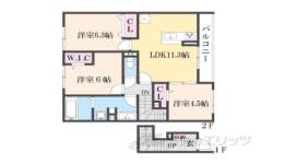 ソレイユ嵯峨野間取り図面