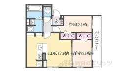 ビクトワール２間取り図面