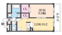 アンプルールフェール　ボルドゥルー２間取り図面