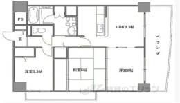 グドゥウェル新石切間取り図面