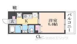 コンテネレッツァ枚方２間取り図面