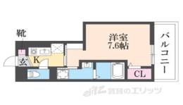 コンテネレッツァ枚方２間取り図面