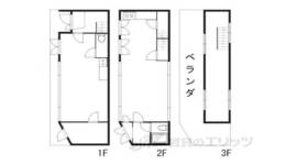 中京区備前島町戸建店舗間取り図面