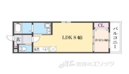 ＡＬＥＧＲＩＡ古川橋２間取り図面