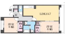 ドミール・ヨシダ・ドゥ間取り図面