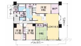 リーデンススクエア宇治伊勢田間取り図面