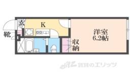 レオパレスアエデース　サクラ間取り図面