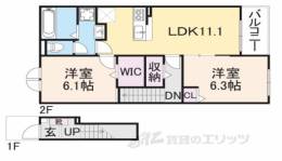 カルムメゾンＫ・３間取り図面