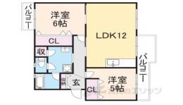 男山第４住宅303棟間取り図面