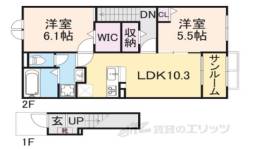 サニーピアッツア　１間取り図面