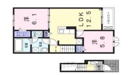 ルナ　ハイツ５間取り図面