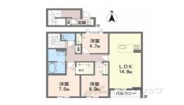 ディモーラＡ間取り図面