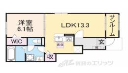 グラン・サフィール１間取り図面