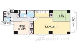 ライオンズマンション聚楽二条間取り図面
