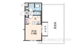 CREST TAPP京都丹波口２間取り図面