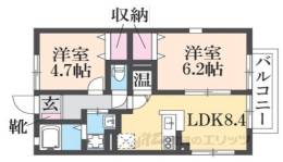 サンマルコ川西間取り図面