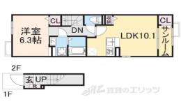 サン・リベール２　Ａ間取り図面