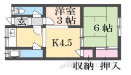 奥野アパート間取り図面