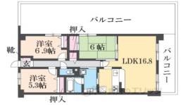シャルマンコーポ桜井２間取り図面
