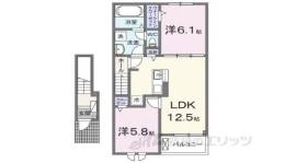 クレール聖和A間取り図面