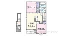 クレール聖和A間取り図面