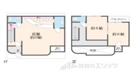 平野上八丁柳町店舗間取り図面