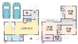 椥辻草海道町36-248間取り図面