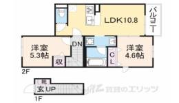 グレーヌ東寺間取り図面