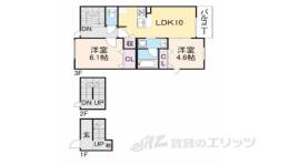 グレーヌ東寺間取り図面