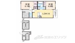 グレーヌ東寺間取り図面