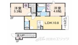 グレーヌ東寺間取り図面
