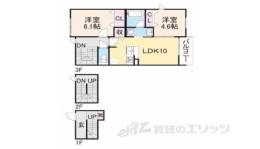 グレーヌ東寺間取り図面