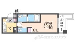 ＡＩＬＥ南塚口２間取り図面