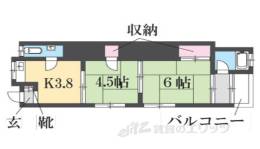 八戸ノ里文化１間取り図面
