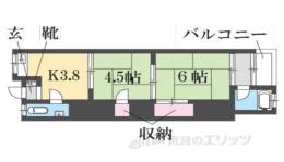 八戸ノ里文化１間取り図面