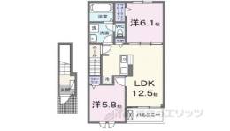 クレール聖和B間取り図面