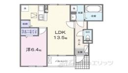 クレール聖和C間取り図面