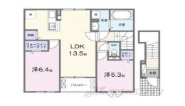 クレール聖和C間取り図面