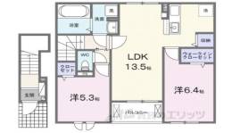 クレール聖和C間取り図面