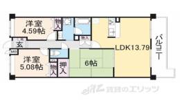ネオシティ大和高田Ｂ棟間取り図面