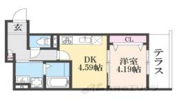 THE CITY 京都醍醐２間取り図面