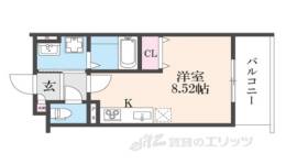 THE CITY 京都醍醐２間取り図面